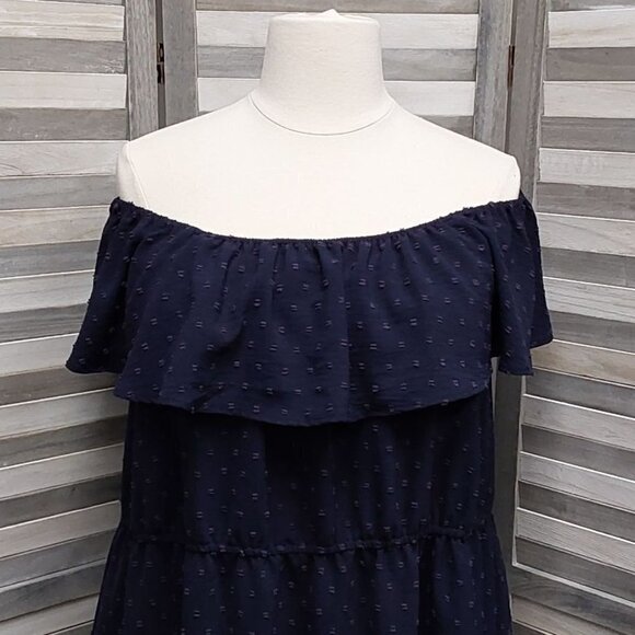 Ruffle Off the Shoulder Dress | 89th + Madison | 3X - Picture 4 of 11